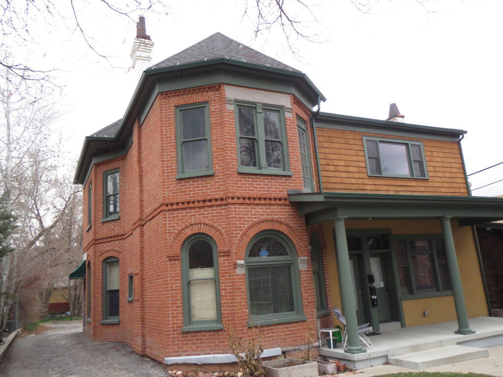 white paint removed from red brick historic home