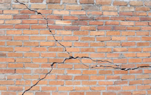 earthquake damaged brick