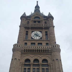 stone clocktower restoration