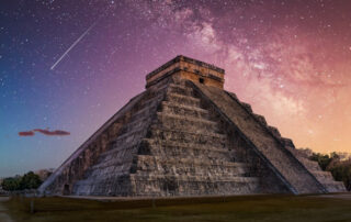 Ancient temple in Mexico displaying the art of brick masonry