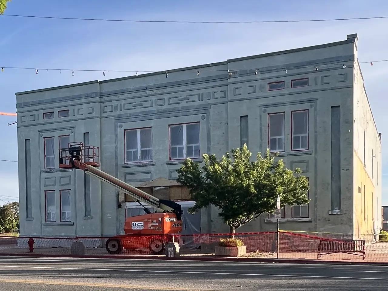 historic SLC building waiting for paint stripping